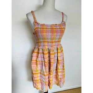 American Eagle Plaid Colorful Summer Dress